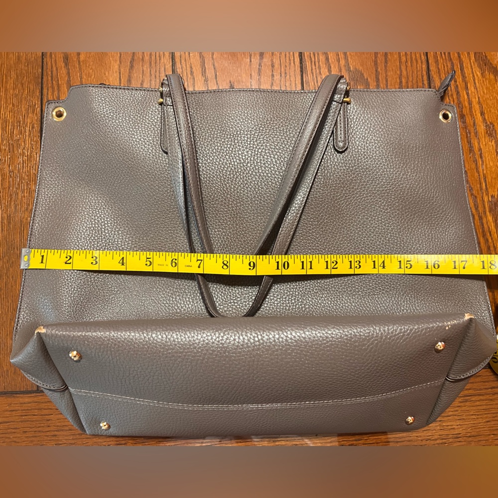 Lauren by Ralph Lauren grey large tote with detachable strap - Picture 10 of 16